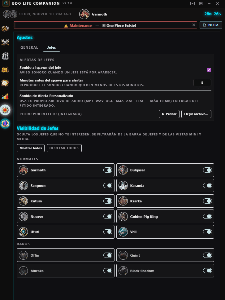 BDOLCV2.7.0 - Sound picker